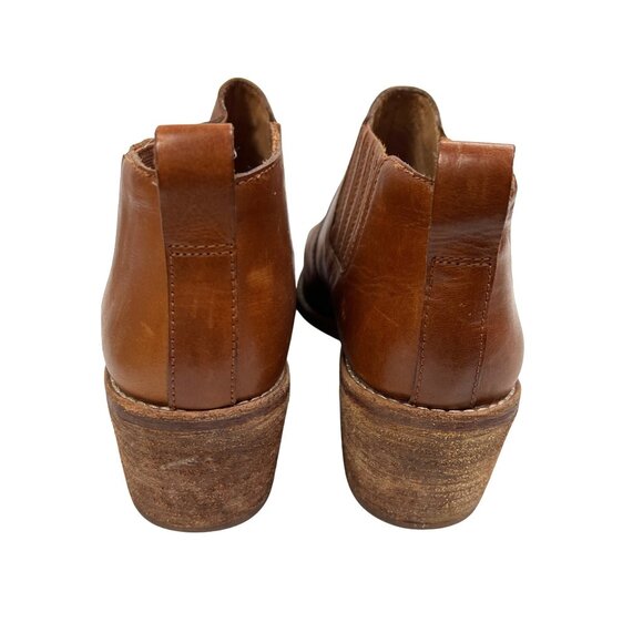 Madewell Brown Leather Western-Style Ankle Boots  Size 8.5 - Picture 3 of 6